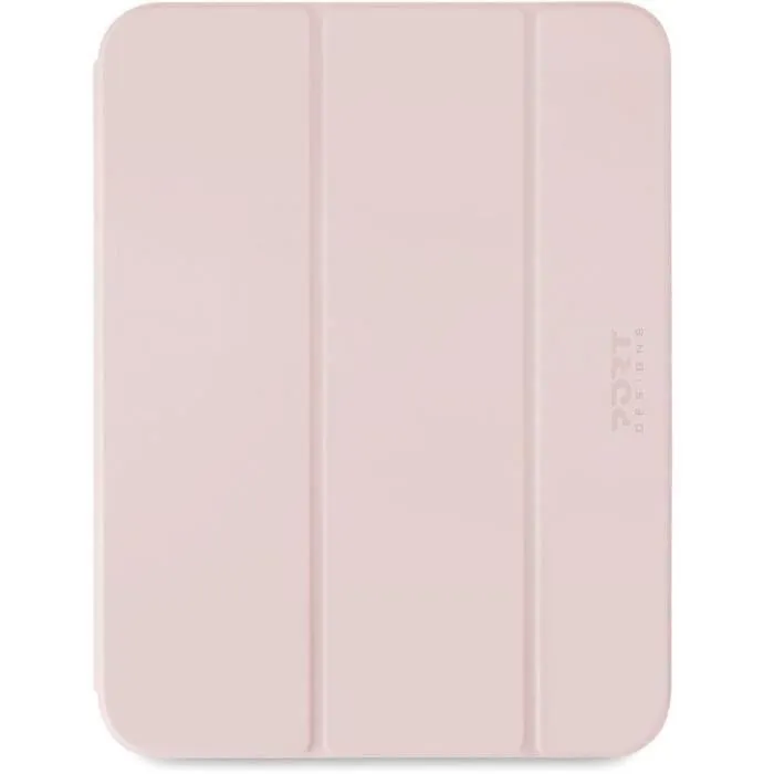 Port Designs NOUMEA 2 Slimclear - Étui transparent et mince pour iPad 10.9"/11" Gen 10/11 - Protection contre les chocs et rayures - Rose