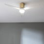 Ventilateur de Plafond avec Lumière Cecotec EnergySilence Aero 5600 18 W Blanc Doré 1000 Lm