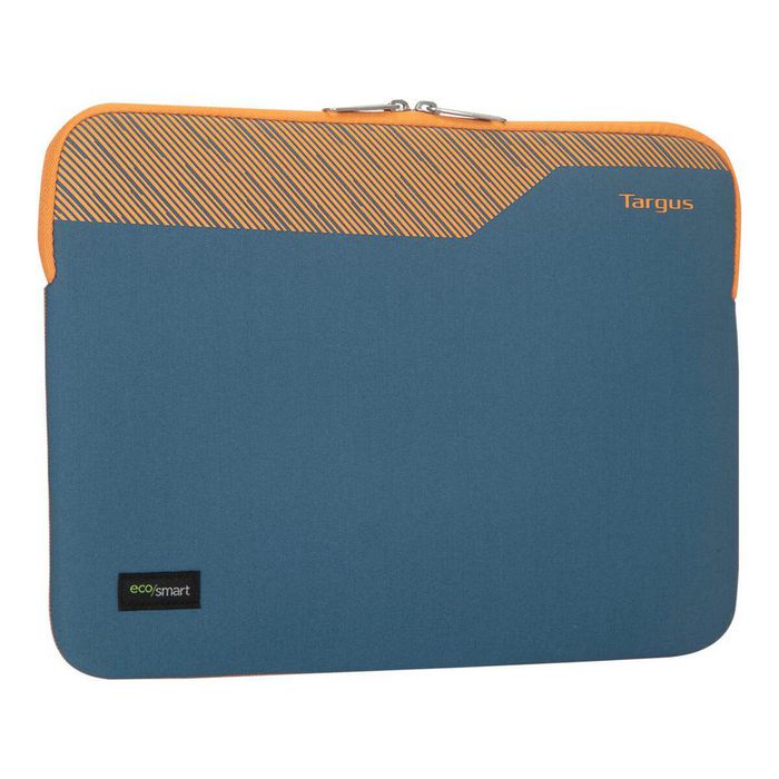Targus Housse Pulse II EcoSmart Sleeve 13-14", protection en néoprène 3 mm hydrofuge, bleu, dimensions 33 x 27 cm, recyclée, garantie limitée à vie
