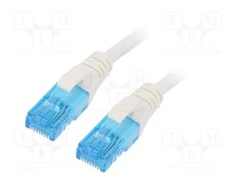 DIGITUS Cordon de raccordement Cat 5e U/UTP RJ45 0,25m blanc