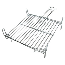 SATURNIA Grille de barbecue double Nº 6 50x50 cm chromée