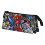 Karactermania Estuche Portatodo Triple - Trousse à compartiments Spiderman 23 x 8 x 11 cm en Ripstop avec doublure polyester
