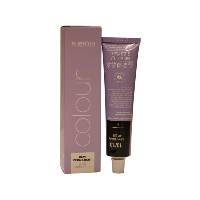 Subrina Professional Demi Permanent Colour 10/13 Lightest Ash Golden Blonde 60 ml Subrina Professional Demi Permanent Colour 10/13 Lightest Ash Golden Blonde 60 ml