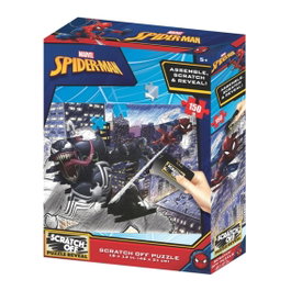 Rascar Puzzle Prime 3D Marvel Spiderman vs Venom 150 Pièces à Gratter