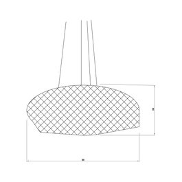 Suspension Badalona Bambou Design Boho-Chic Ampoule E27 Non Incluse SKD-P80025