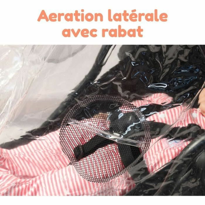 Bambisol Habillage pluie universel en PVC transparent