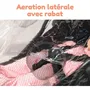 Bambisol Housse de pluie universelle pour poussette - Protège-bébé imperméable avec canopée, visière et filet d'aération - Accessoire poussette