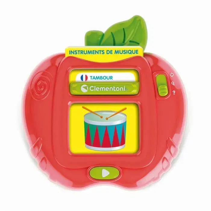 Clementoni - Mes 100 premiers mots Bilingue Français-Anglais - Jouet éducatif avec 2 modes de jeu, Quiz et découverte, sons et comptines - Enfant dès 3 ans