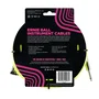 Ernie Ball Câble d'instrument tressé Jack-Jack 2,54 m Néon / Jaune