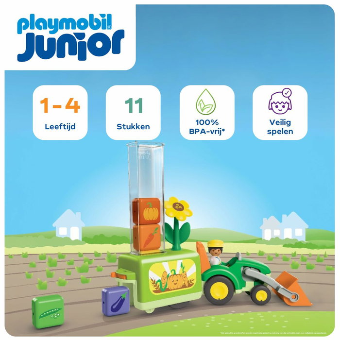 Playmobil Junior Tracteur avec planteuse 71773