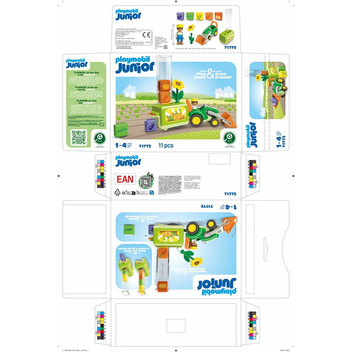 Playmobil Junior Tracteur avec planteuse 71773
