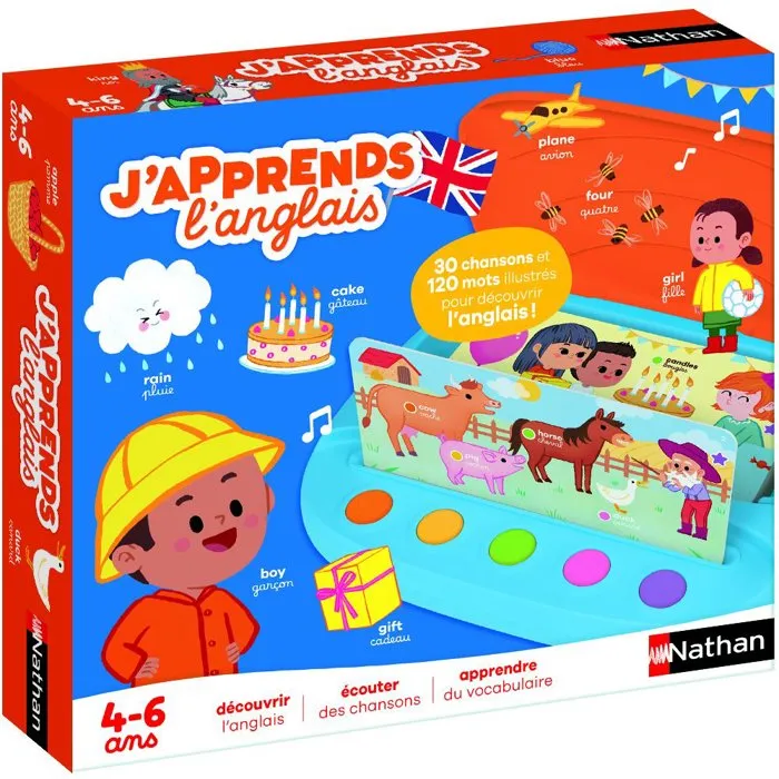 Nathan J'apprends l'anglais - Jeu d'apprentissage Nathan J'apprends l'anglais - Jeu d'apprentissage