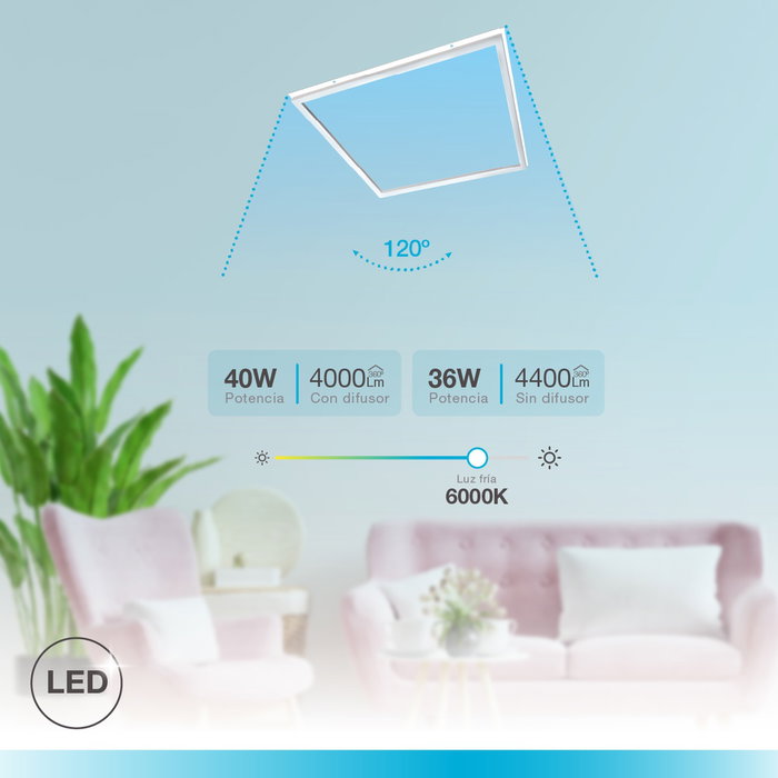 GSC Evolution Cadre encastrable Reteta 59,5x59,5cm Blanco