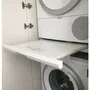 Bosch WTZ27400 - Kit de superposition avec plateau coulissant pour sèche-linge et lave-linge - 60 cm - Blanc - Fixation sécurisée et gain de place