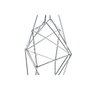 DKD Home Decor Décorations de Noël Étoile en Métal avec LED (2 Unités)