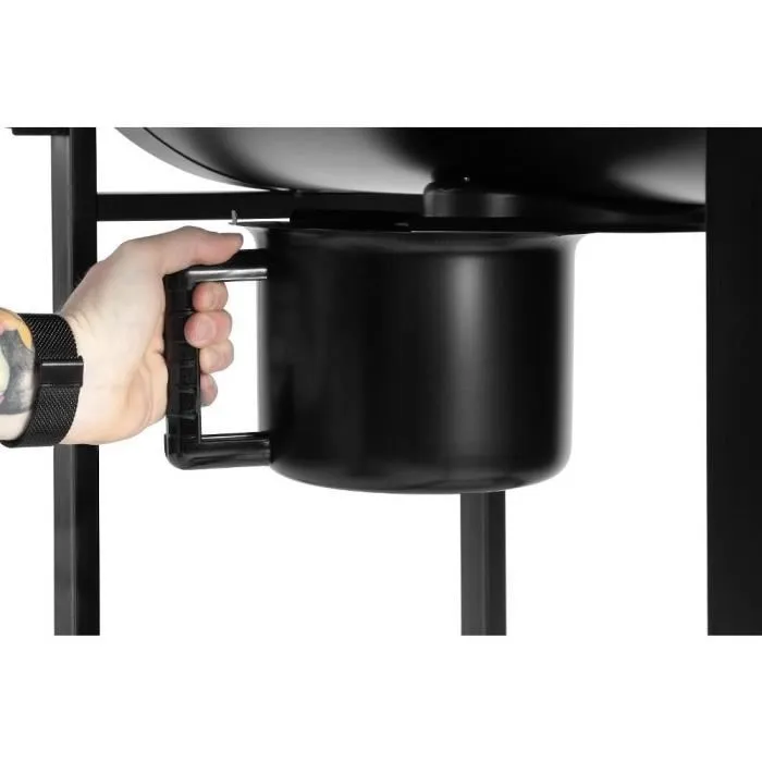 Fieldmann Barbecue au charbon de bois FZG 1004 - Grill de jardin avec surface de cuisson 54.5 cm, cendrier amovible et roulettes