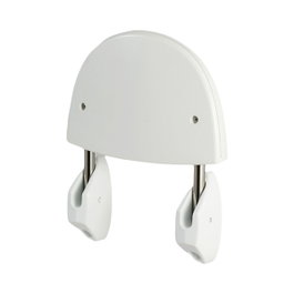 Basics Siège de douche pliable pour baignoire, blanc, 36 x 40 cm