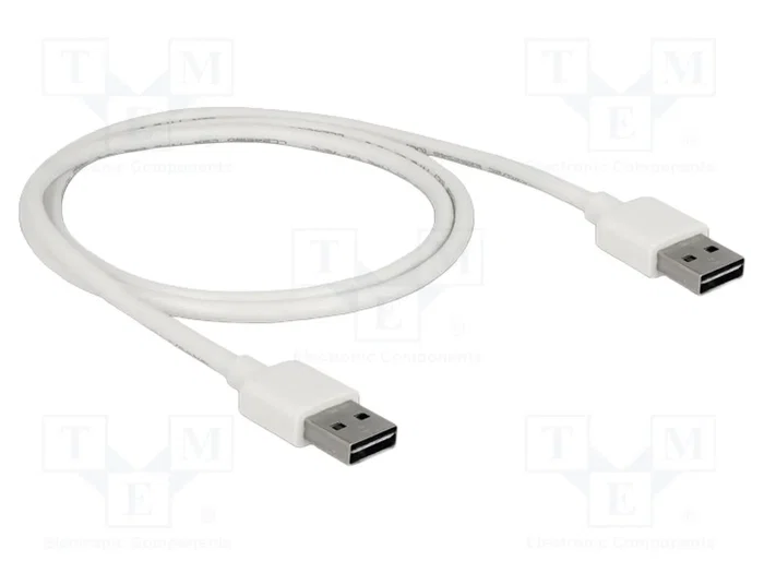 DELOCK Câble USB 2.0 A vers A, 1m, blanc DELOCK Câble USB 2.0 A vers A, 1m, blanc