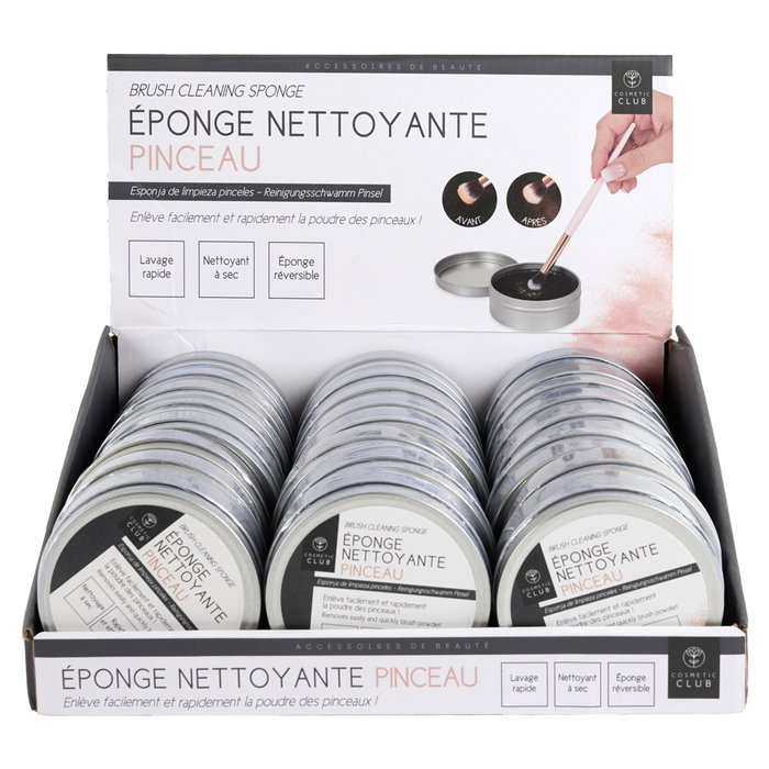 Cosmetic Club Éponge pour nettoyer les pinceaux et brosses de maquillage