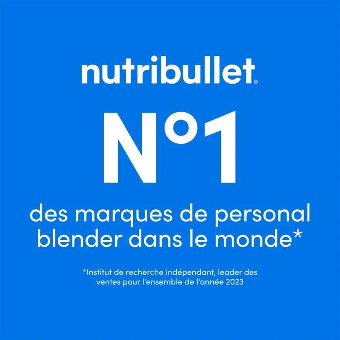 Nutribullet NBP003MA - Blender portable compact 475 ml sans BPA, charge USB-C, 100 W, lame acier inoxydable, pour smoothies et boissons, couleur magenta