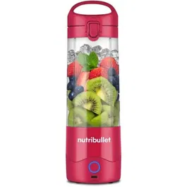 Nutribullet NBP003MA - Blender portable compact 475 ml sans BPA, charge USB-C, 100 W, lame acier inoxydable, pour smoothies et boissons, couleur magenta