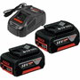 Bosch Professional Set 2 batteries GBA 18V 5,0Ah + Chargeur GAL 1880 CV