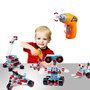 Tachan - Set de Mécanos Construction 208 Pièces avec Destornillador Électrique et Manuel Multilingue - Jeu de Construction en Plastique - À partir de 3 Ans