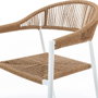 BigBuy Home Chaise de jardin Neska Blanc Aluminium