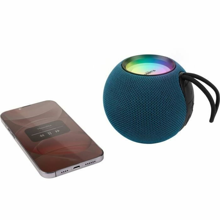 Bigben Party Enceinte Bluetooth Lumineuse Bleu