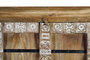 GINER Y COLOMER Armario en bois de mangle avec détails sculptés main - 2 portes, étagères, dimensions 180x100x45 cm