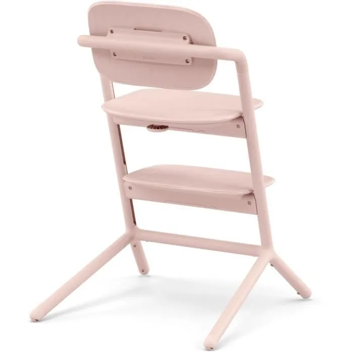 CYBEX Chaise Haute Évolutive LEMO 2 Rose - Pack 3 en 1 avec Assise Réglable Hauteur/Profondeur, Set Bébé Inclus