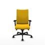 Piqueras Y Crespo Chaise de bureau Albacete Jaune avec mécanisme Synchro et bras 2D