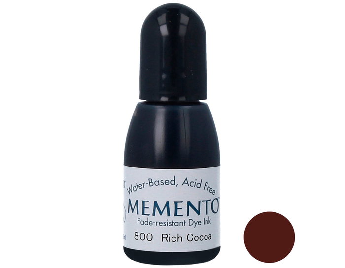 Tsukineko MEMENTO Encre de recharge couleur cacao 15 ml Tsukineko MEMENTO Encre de recharge couleur cacao 15 ml
