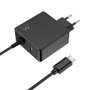 Ewent EW3978 Chargeur mural USB-C 65W PD avec port USB-A supplémentaire pour smartphone, tablette et ordinateur portable