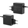 Ewent EW3978 Chargeur mural USB-C 65W PD avec port USB-A supplémentaire pour smartphone, tablette et ordinateur portable