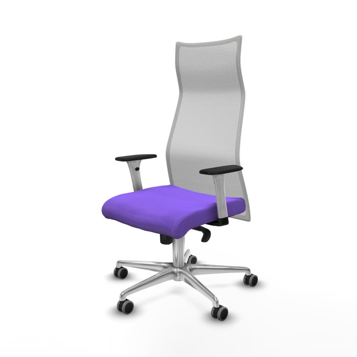 Piqueras y Crespo Chaise de Bureau Albacete Lila et Blanc