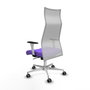 Piqueras y Crespo Chaise de Bureau Albacete Lila et Blanc