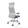 Piqueras y Crespo Chaise de Bureau Albacete Lila et Blanc