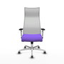 Piqueras y Crespo Chaise de Bureau Albacete Lila et Blanc