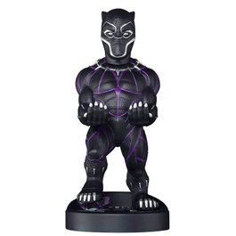 EXQUISITE GAMING Support de câble figurine Black Panther Marvel 21 cm pour manette PS5, Xbox Series, iPhone