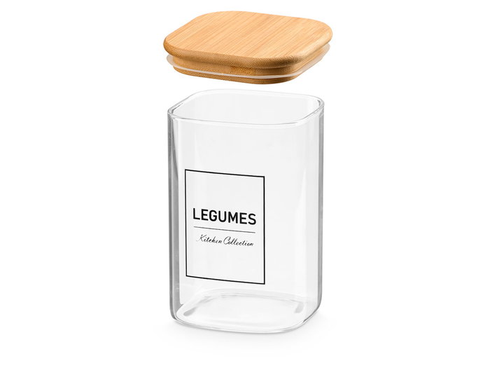 Vivalto Bote Carré en Borosilicate avec Couvercle Bambou pour Légumes 1,2L 10x15,7x10 cm Noir (Set de 12) Vivalto Bote Carré en Borosilicate avec Couvercle Bambou pour Légumes 1,2L 10x15,7x10 cm Noir (Set de 12)
