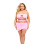 Ensemble de Lingerie Pink Lipstick Rose (Queen size)