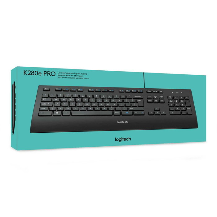 Logitech K280e Clavier filaire QWERTY US Noir