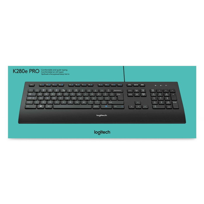 Logitech K280e Clavier filaire QWERTY US Noir