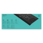 Logitech K280e Clavier filaire QWERTY US Noir