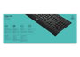 Logitech K280e Clavier USB avec repose-poignets, résistant aux éclaboussures, profil bas et silencieux - Noir (Disposition US)