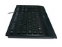 Logitech K280e Clavier USB avec repose-poignets, résistant aux éclaboussures, profil bas et silencieux - Noir (Disposition US)