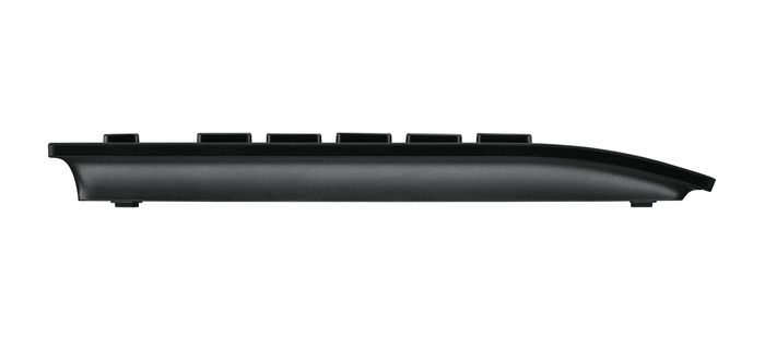 Logitech K280e Clavier USB avec repose-poignets, résistant aux éclaboussures, profil bas et silencieux - Noir (Disposition US)