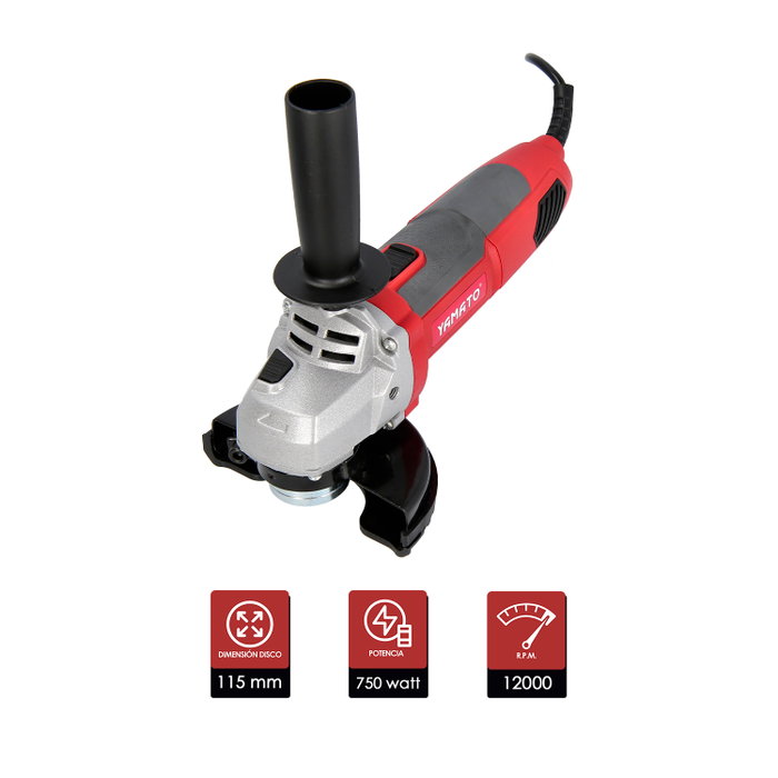 YAMATO Amoladora 750 W 115 mm