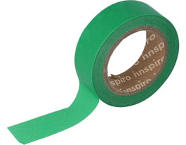 Innspiro Cinta masking tape Washi vert 15mm x 10m